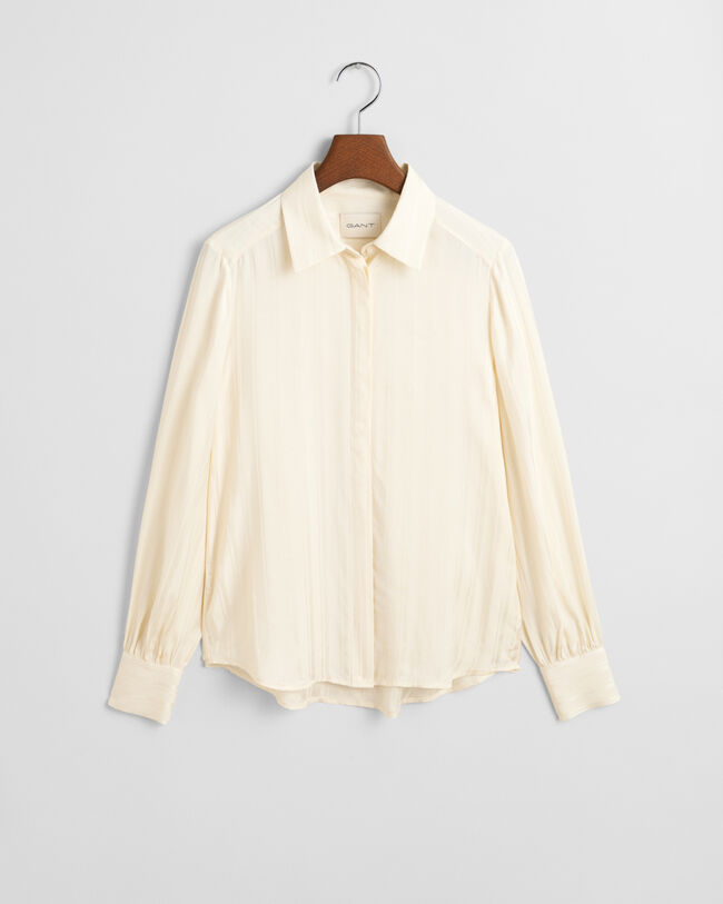 Regular Fit Satinbluse mit Streifen