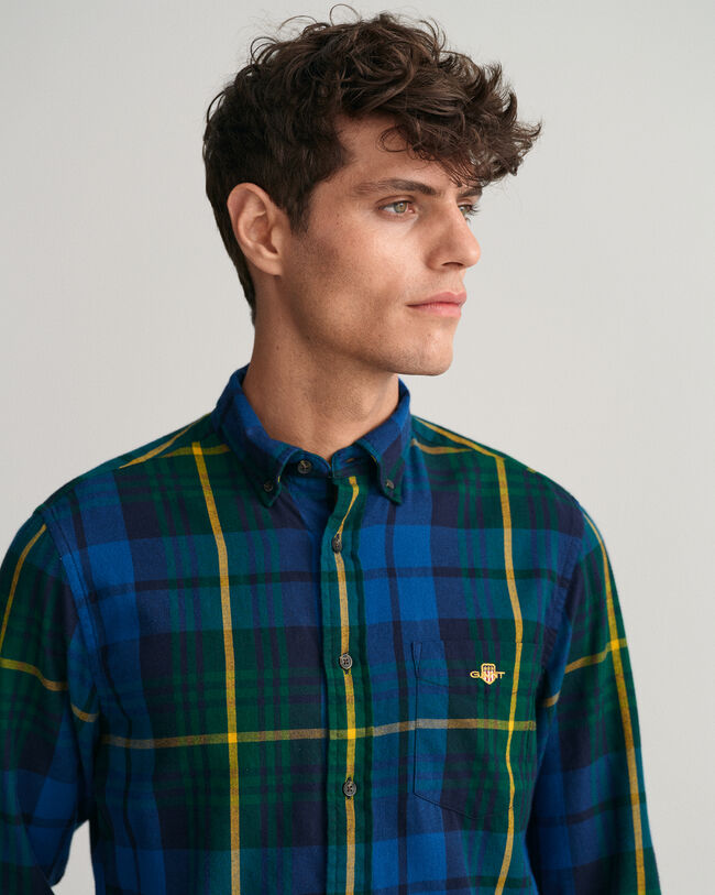 Regular Fit Tartan Flanellhemd