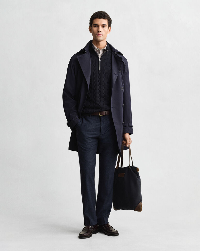 Zopfstrick Troyer aus Baumwolle