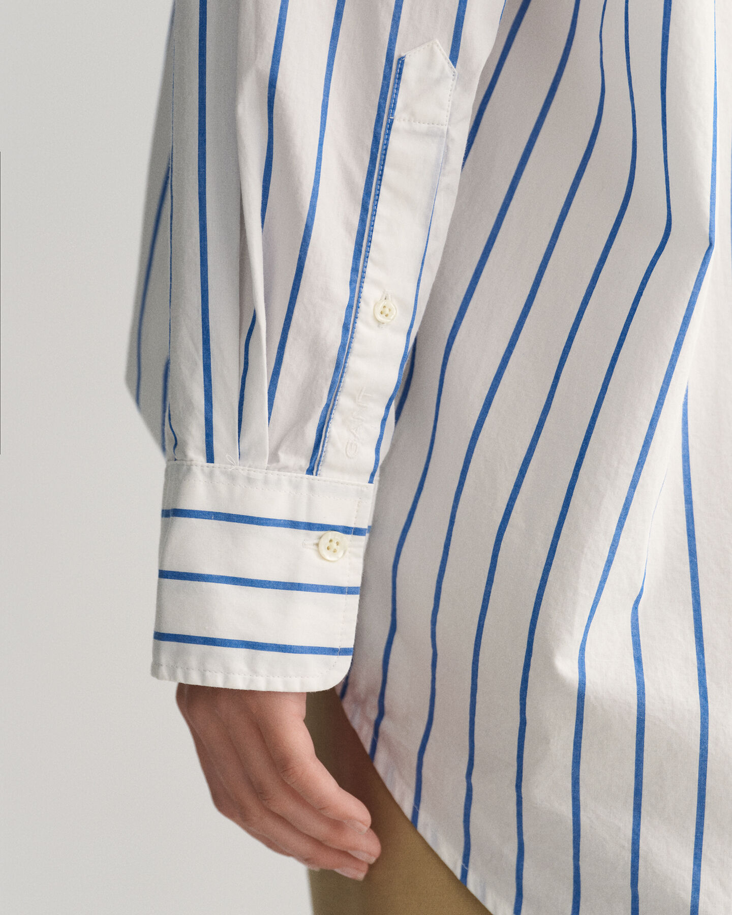 Oversized Bluse mit Streifen