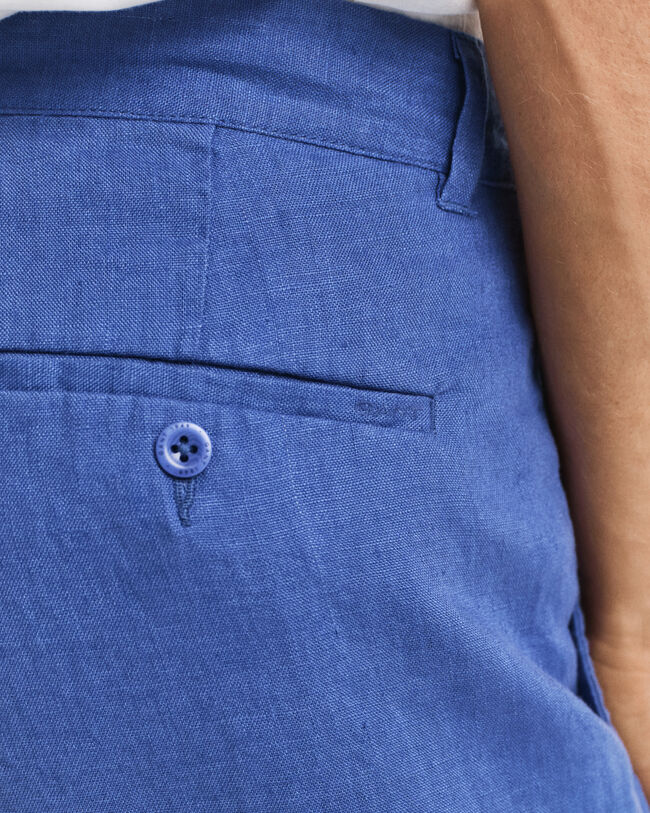 Relaxed Fit Leinen Kordelzughose