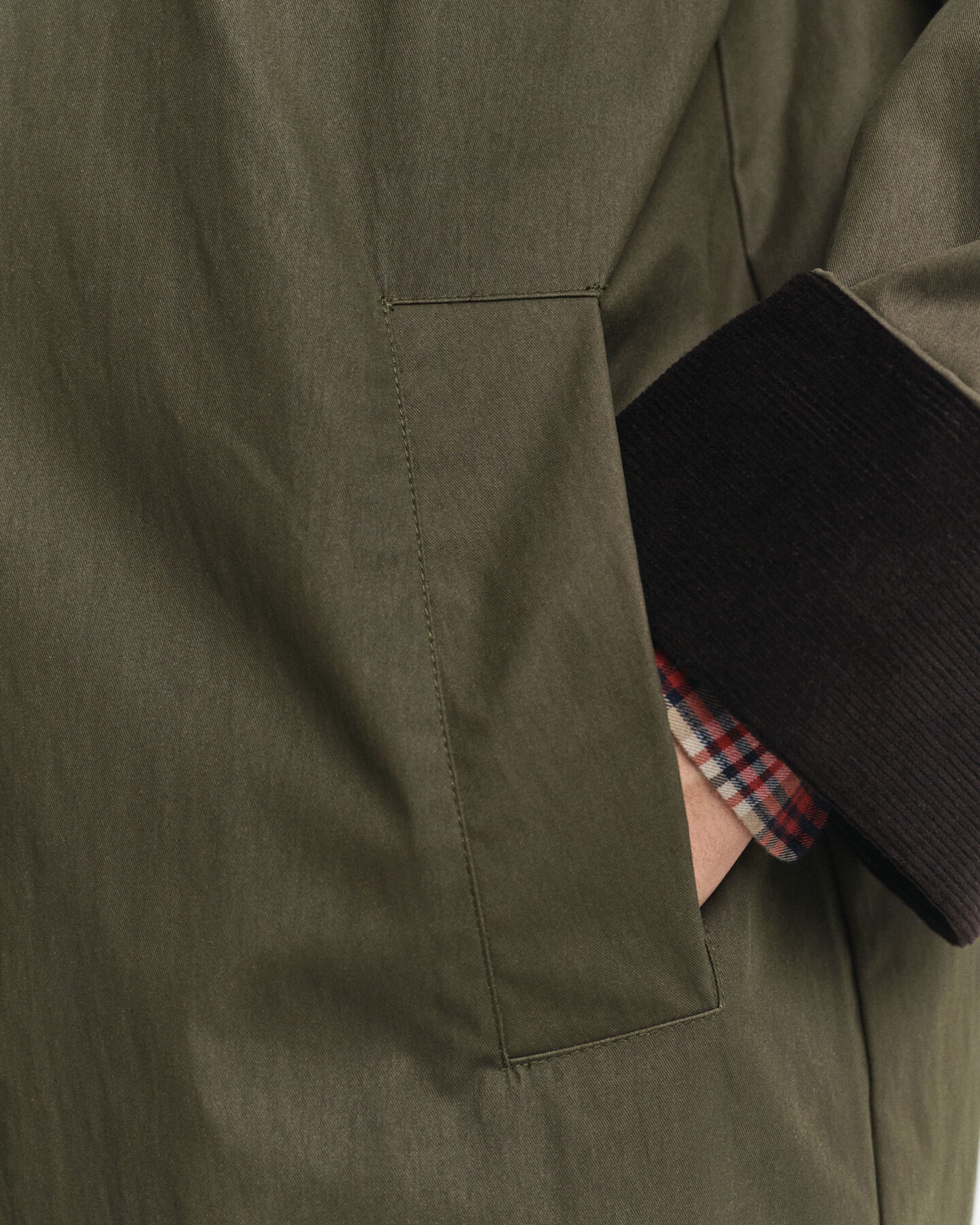 Waxed Cotton Kurzmantel