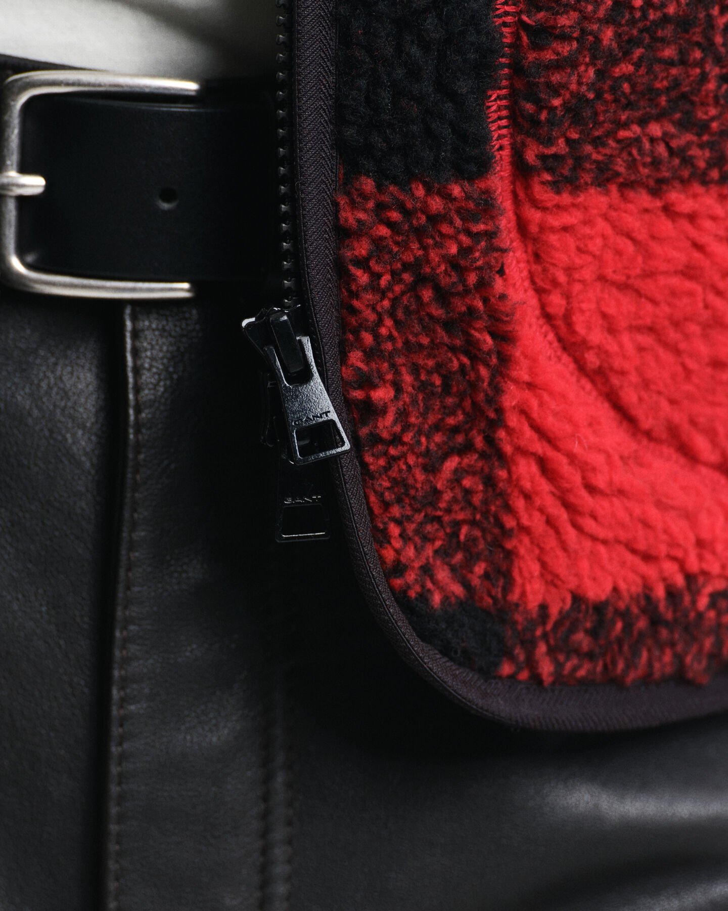 Karierte Fleecejacke