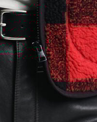 Karierte Fleecejacke