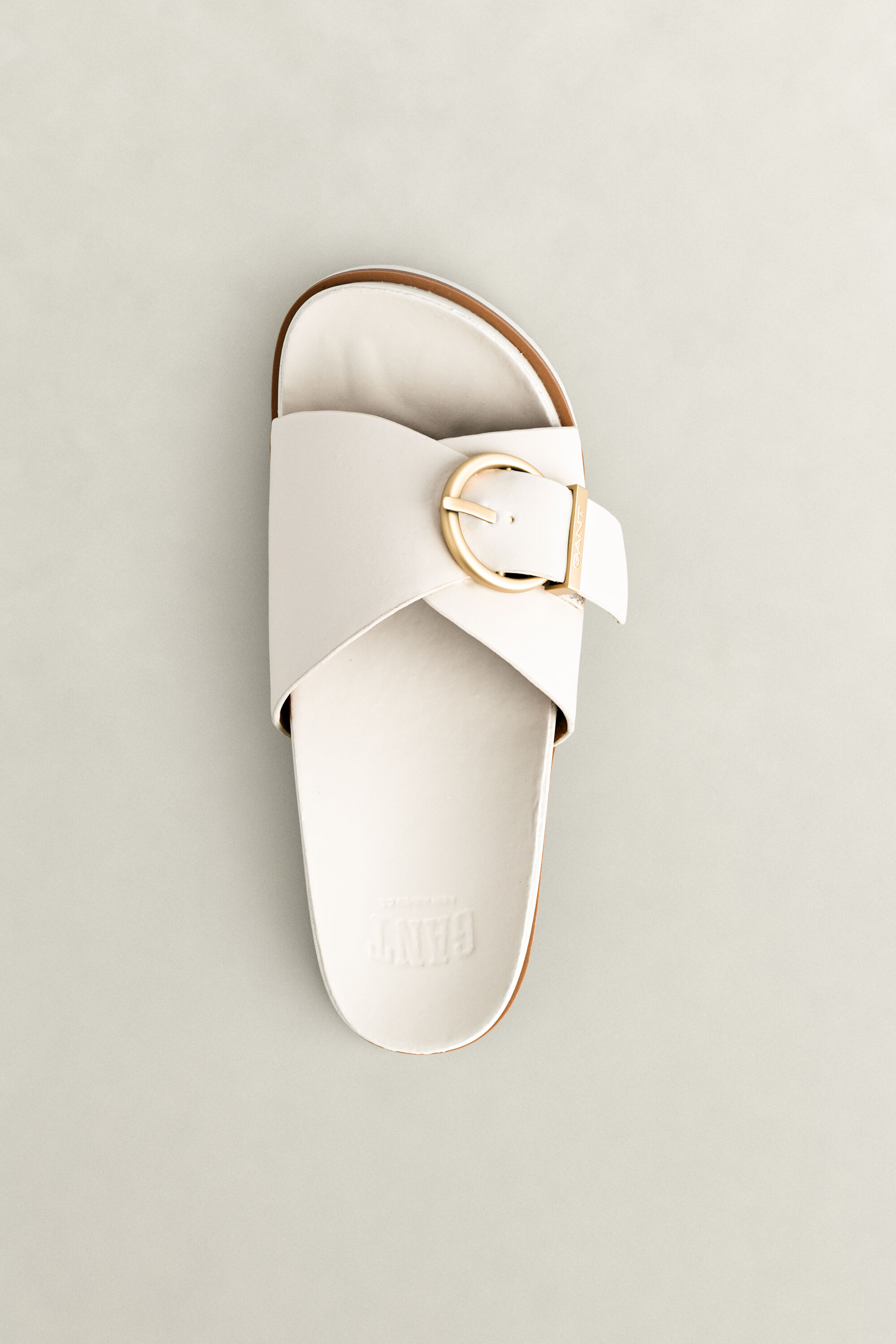 Mardale Ledersandale — IVORY WHITE