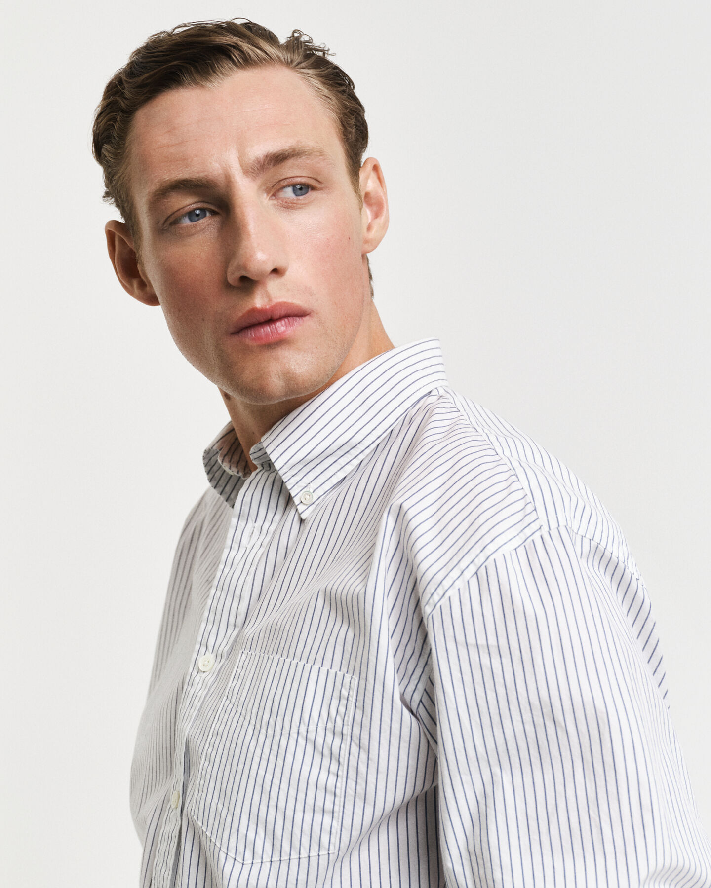 Relaxed Fit Heritage Popelin Hemd mit Streifen