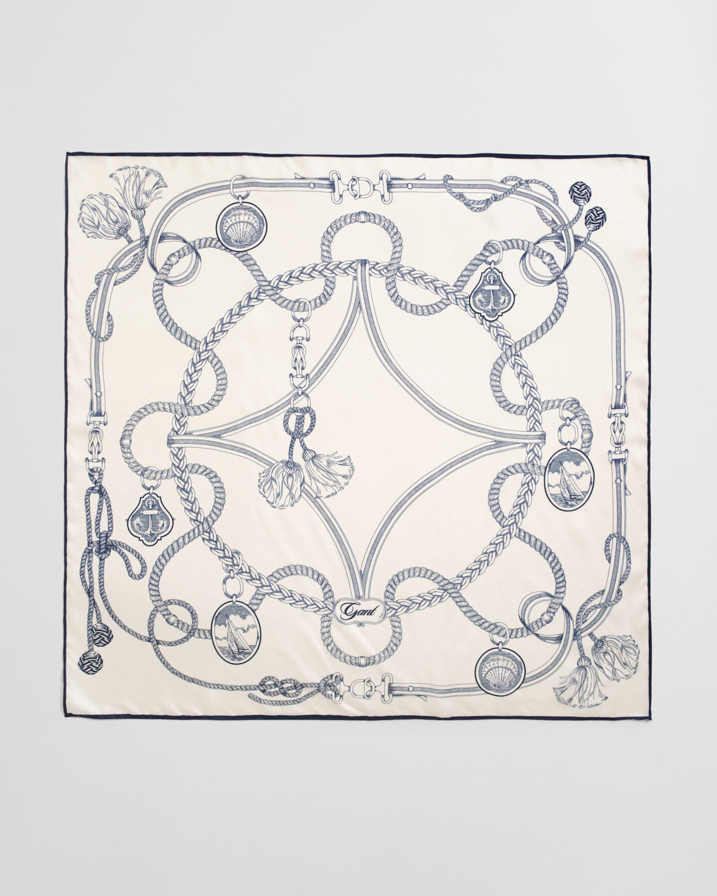 Sailing Print Seidentuch