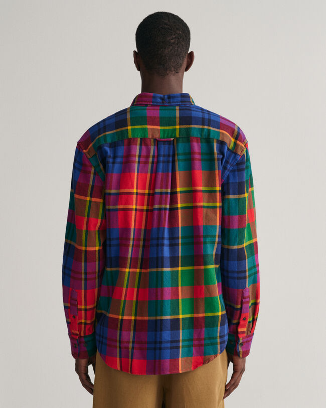 Relaxed Fit Twill Hemd mit Karomuster