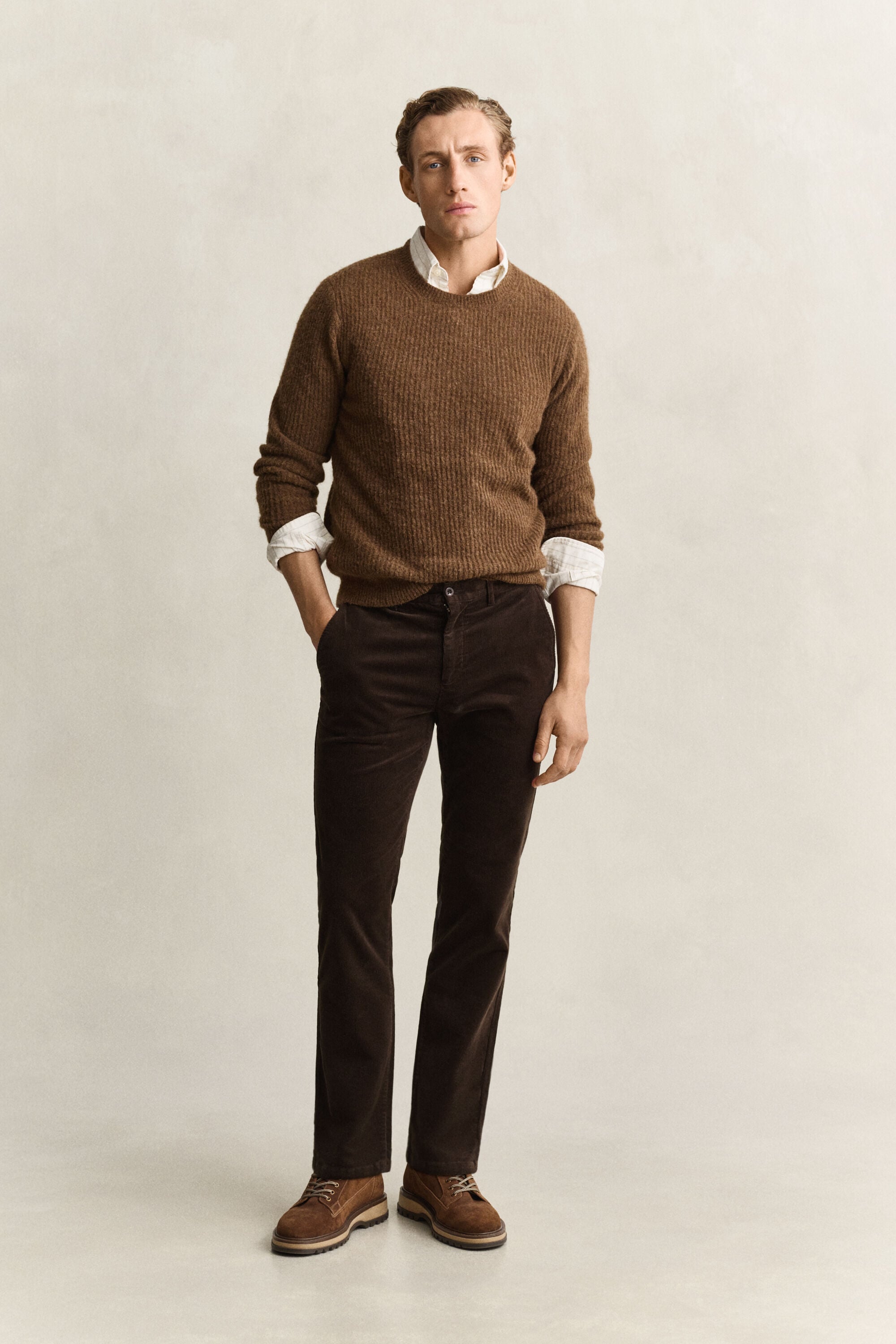 Regular Fit Cord Chinohose