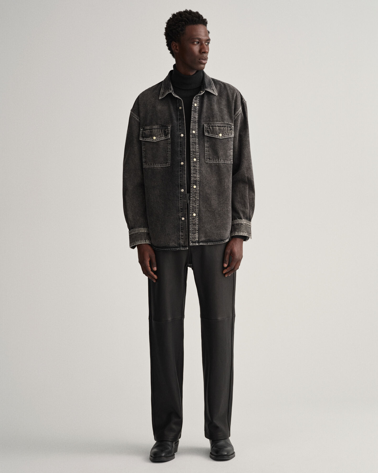 Oversized Jeanshemd mit Waschung