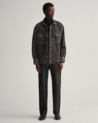 Oversized Jeanshemd mit Waschung