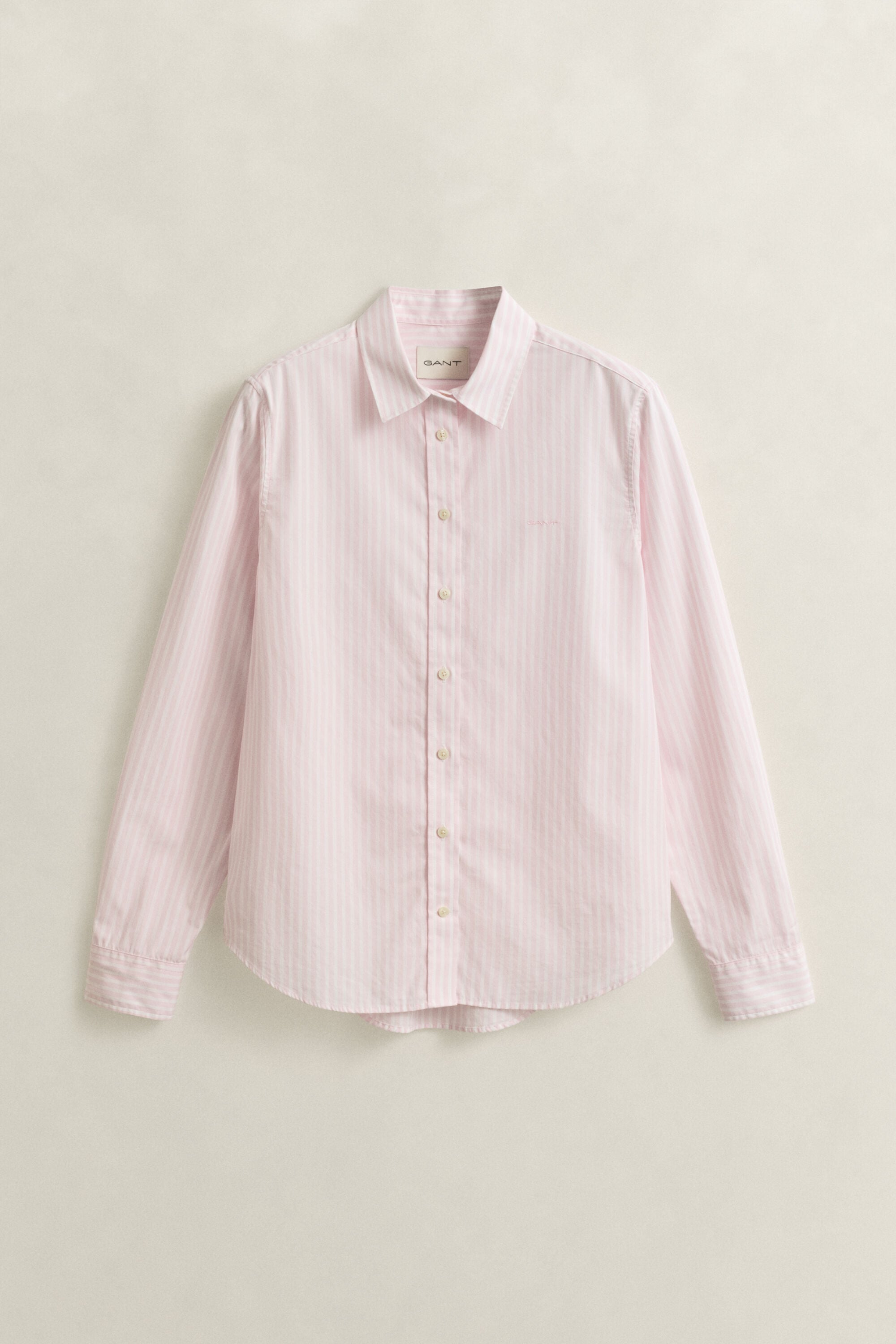 Popeline-Bluse im Regular Fit mit Streifen