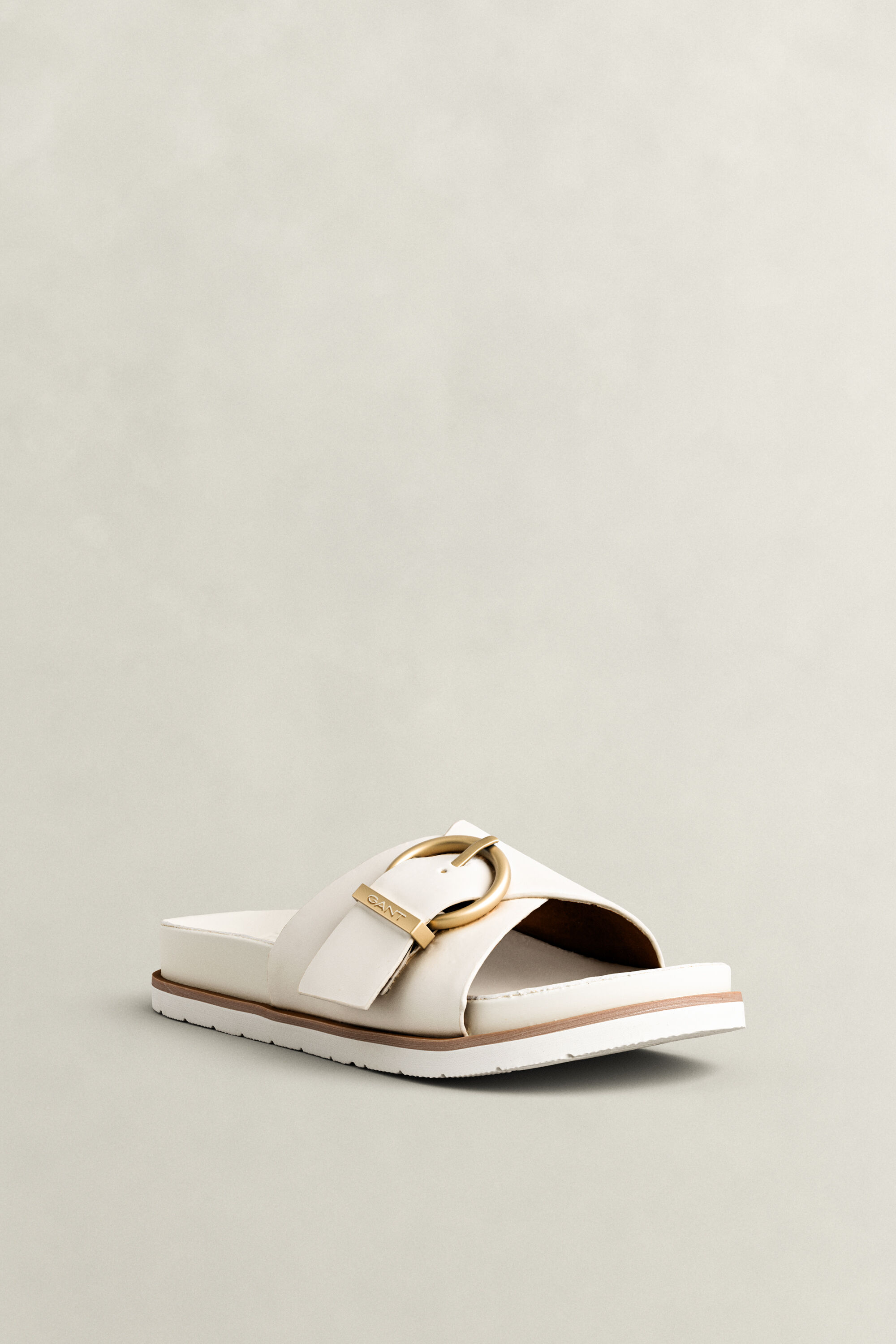 Mardale Ledersandale — IVORY WHITE