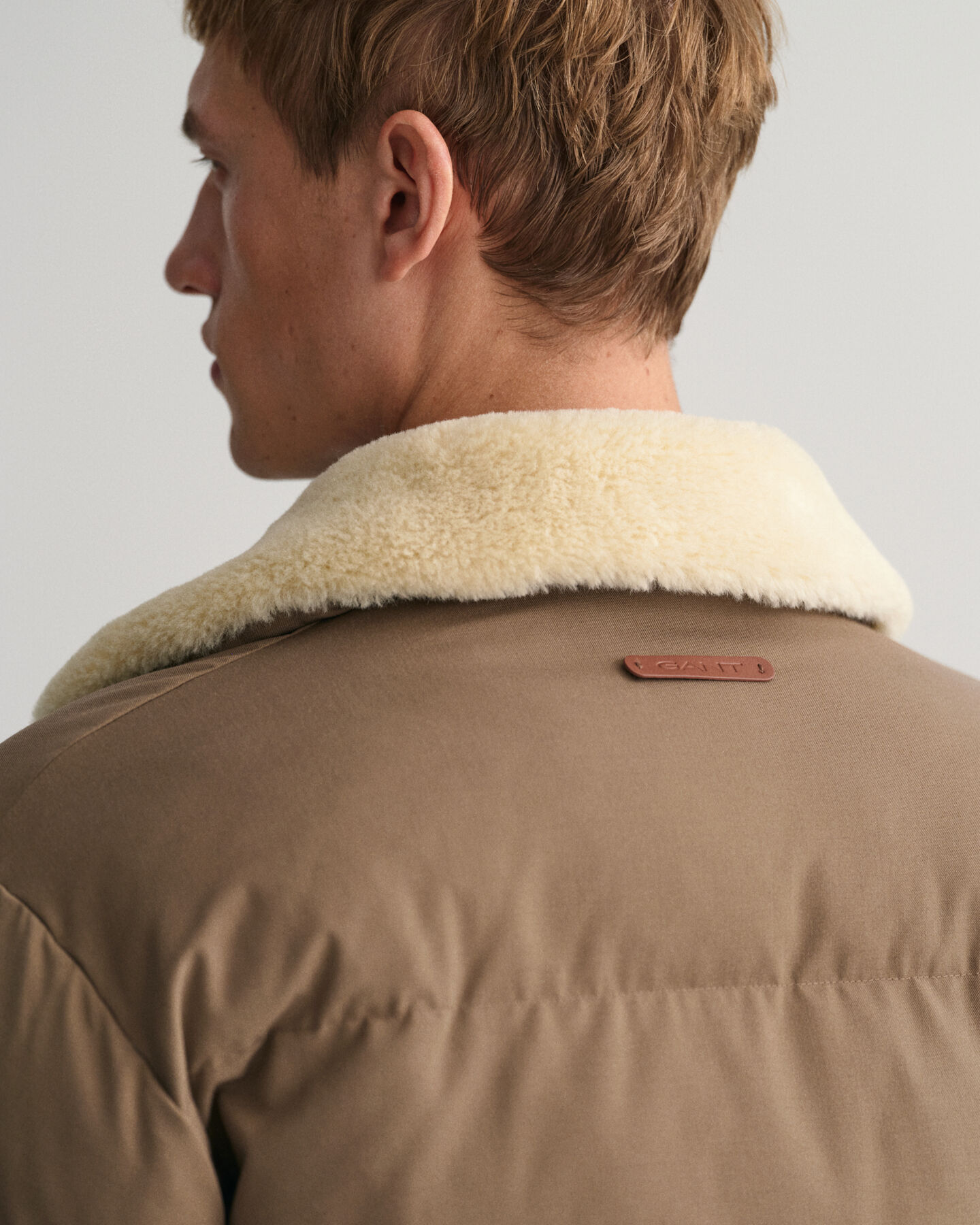 Wattierte Puffer Jacke aus Flanell