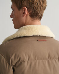 Wattierte Puffer Jacke aus Flanell