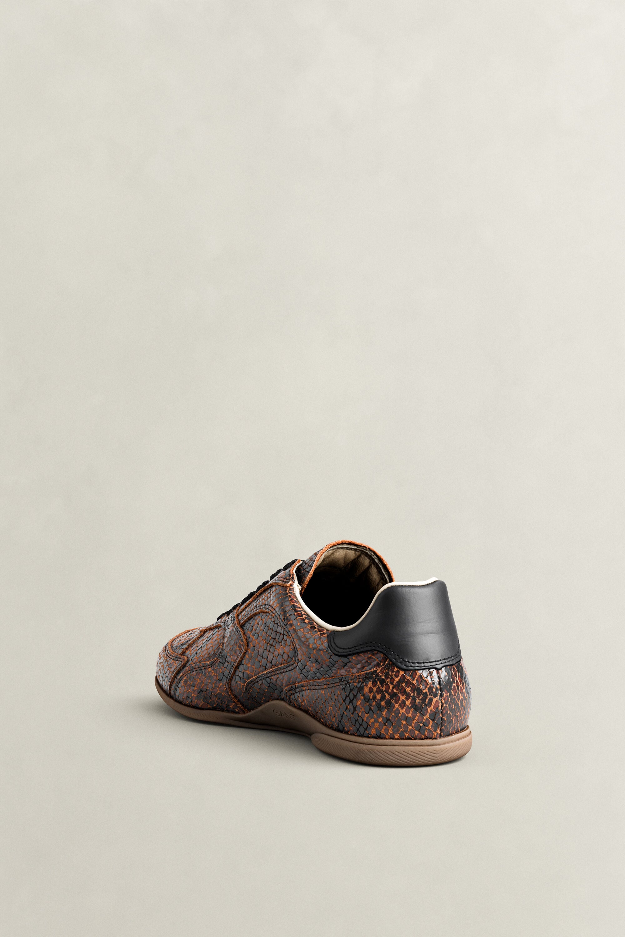 Sperly Ledersneaker in Schlangenlederoptik