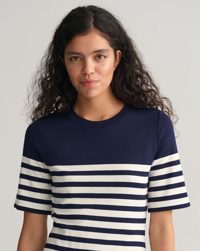 T-Shirt-Kleid mit Streifen