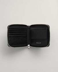 Leder-Geldbörse mit Reißverschluss