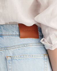 Mittellange Regular Fit Jeansshorts