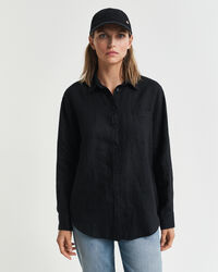 Relaxed Fit Leinen Bluse