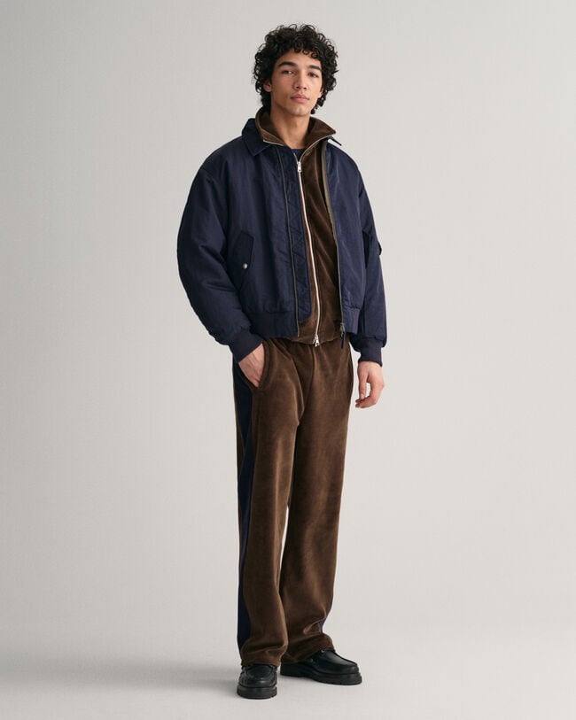 Velours Trainingsjacke