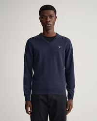 V-Neck Pullover aus Super Fine Lambswool