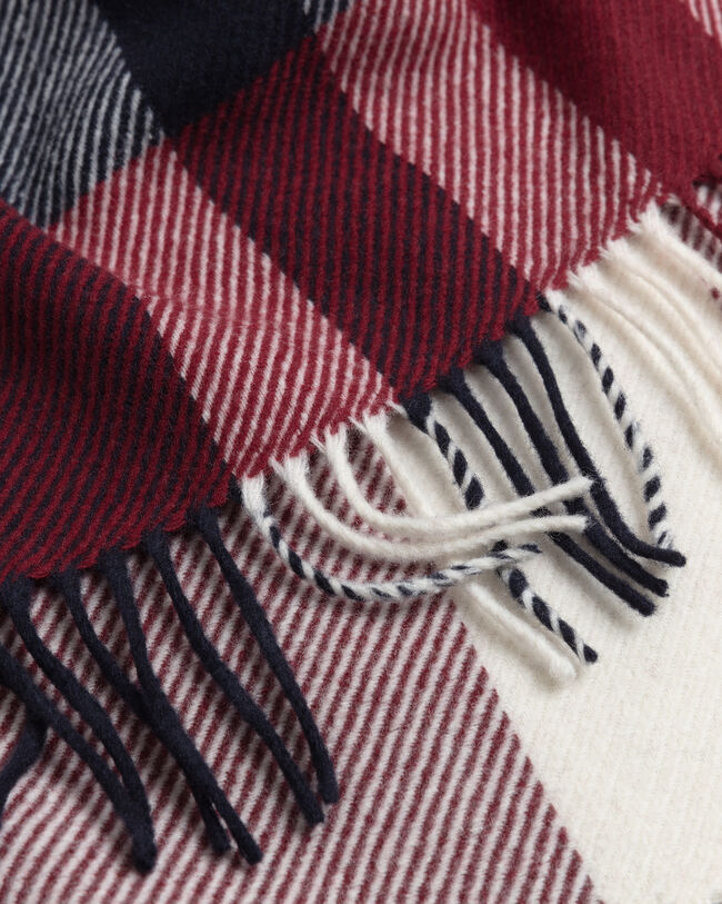 Groß karierter Wollschal