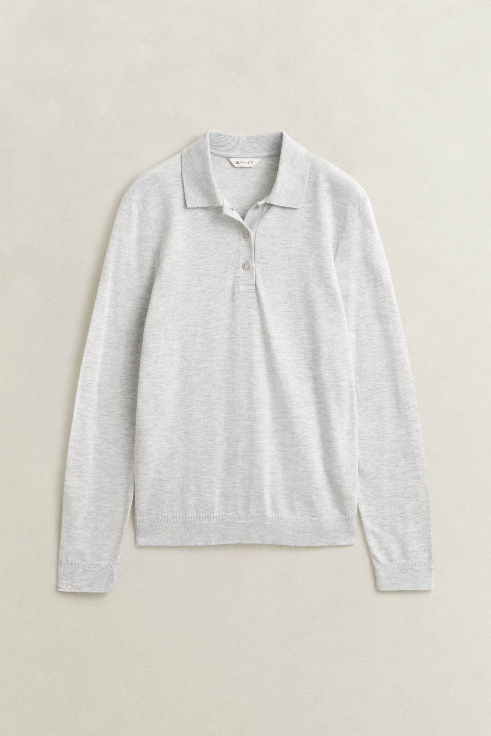 Nahtloses Langarm-Poloshirt