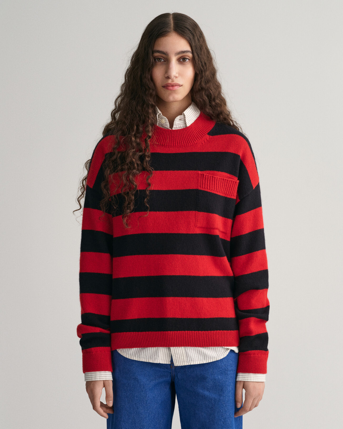 Barstripe Rundhals-Sweatshirt