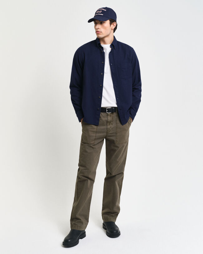Herringbone Regular Fit Flanellhemd