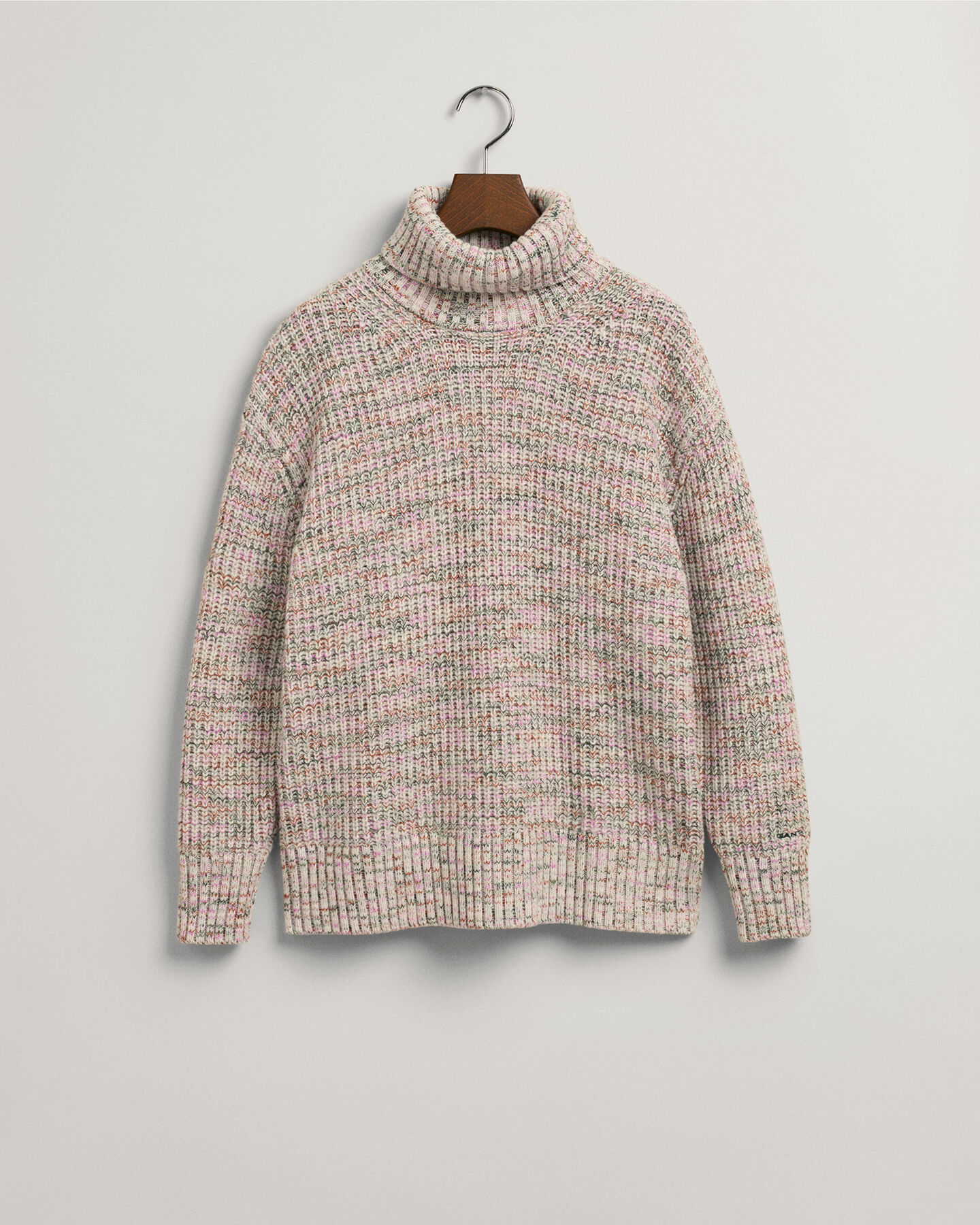 Mehrfarbiger Rollkragenpullover