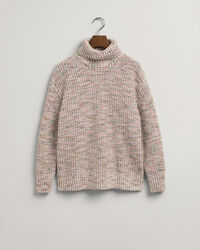 Mehrfarbiger Rollkragenpullover