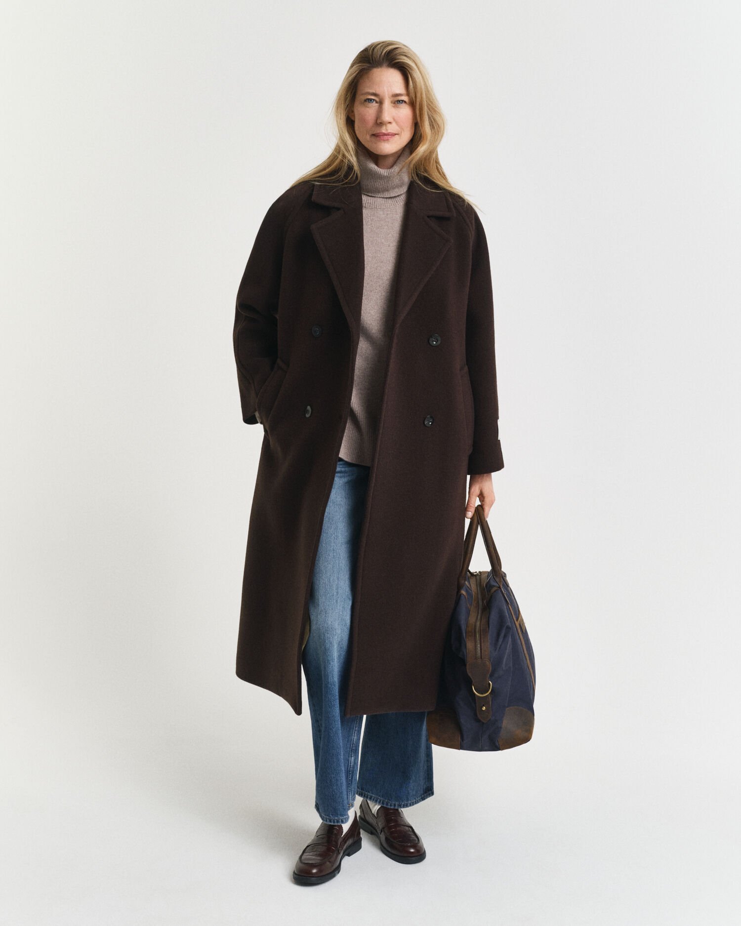 Weicher Rollkragenpullover aus Wolle mit Kaschmiranteil