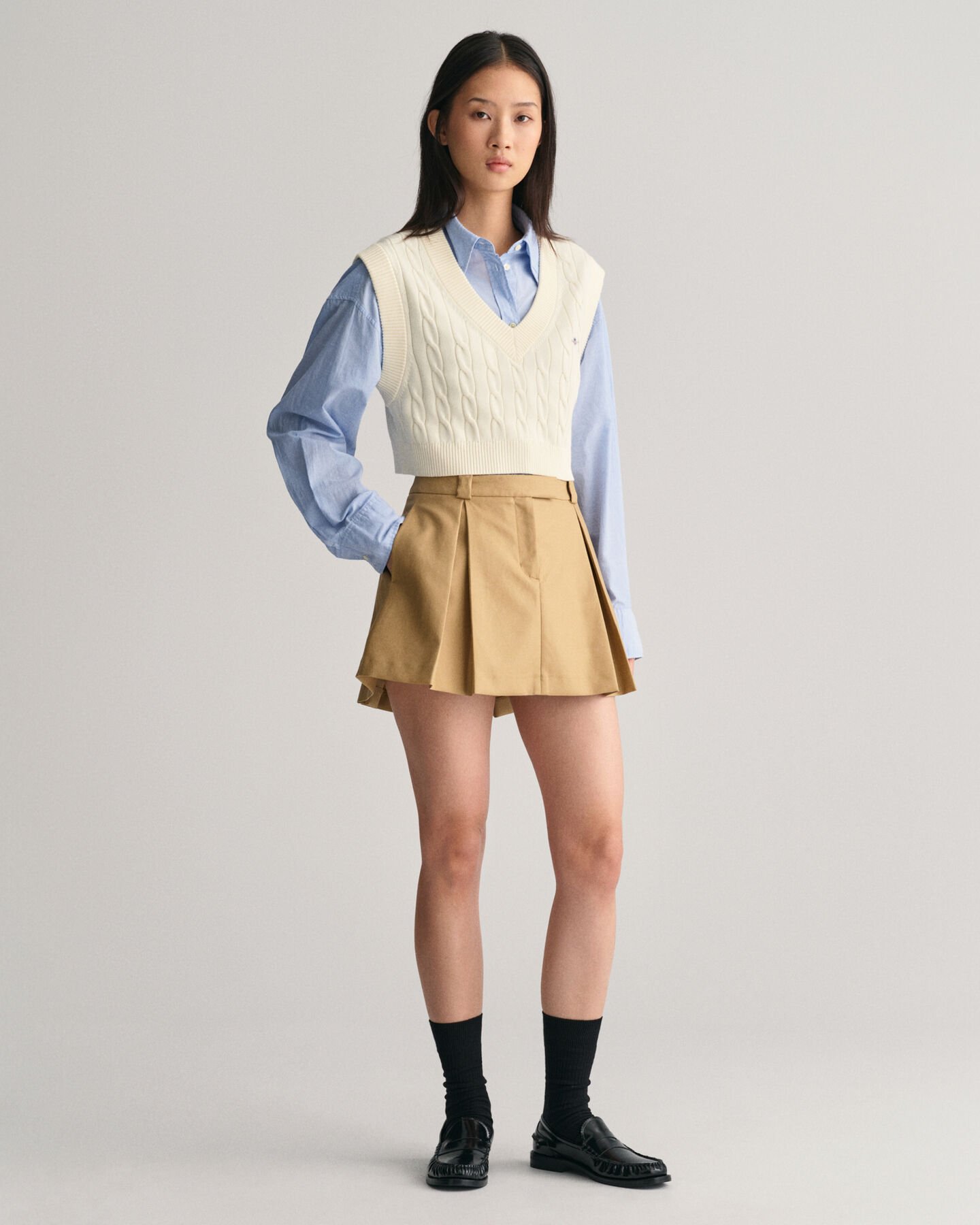 Plissierter Minirock