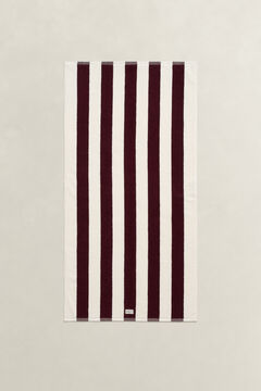 Handtuch mit Streifen 70 x 140 — DARKENED WINE 1