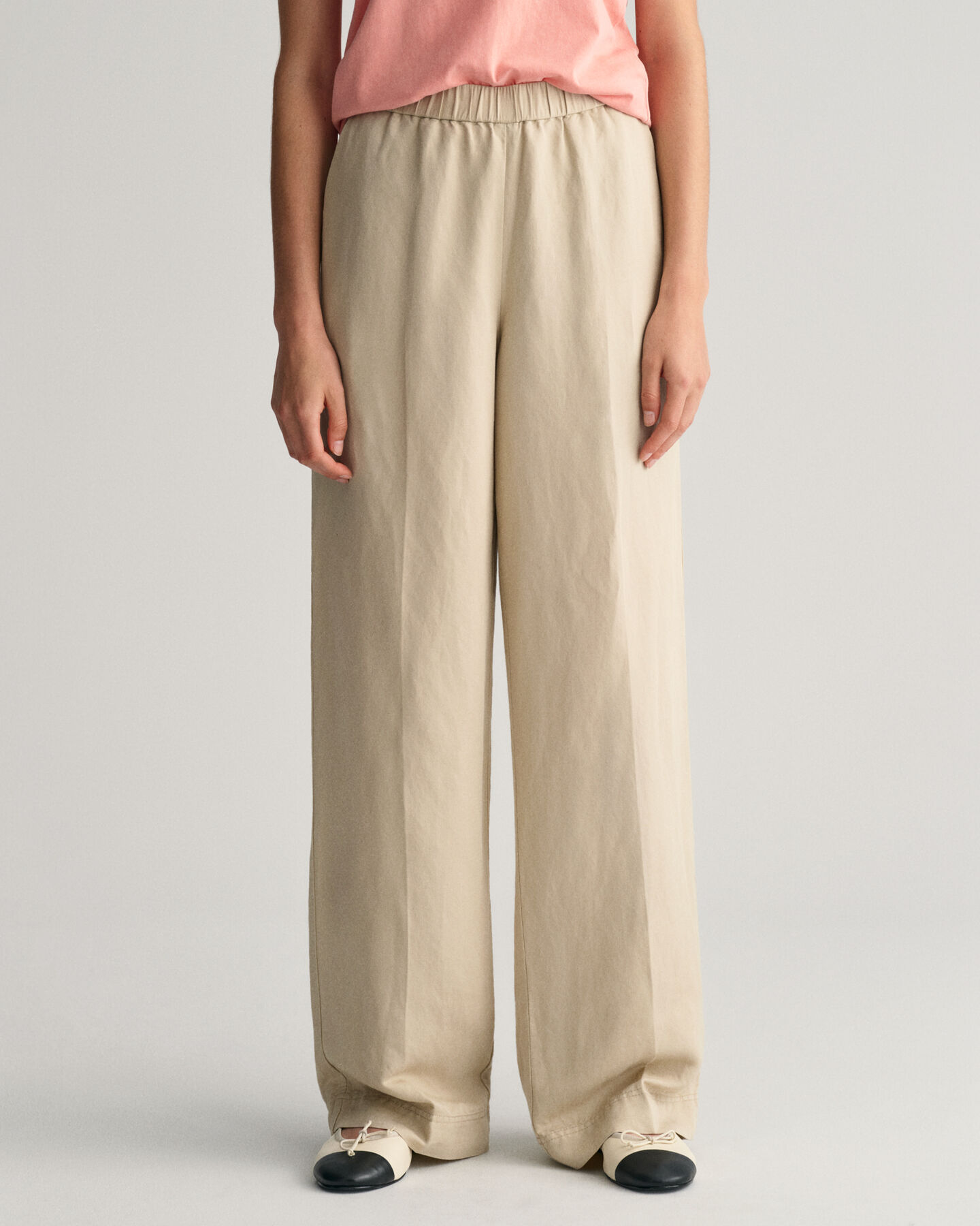 Relaxed Fit Leinenmix Pull-On Hose