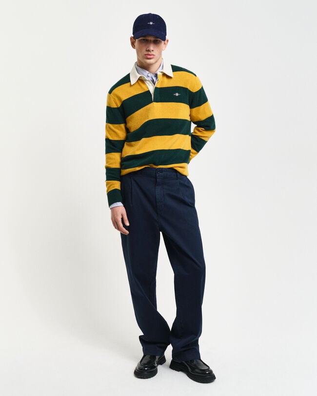 Relaxed Fit Chinohose aus Baumwolltwill