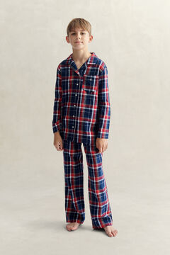 Teen Boys Flanellpyjama — EVENING BLUE 8