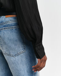 Regular Fit Satinbluse mit Streifen