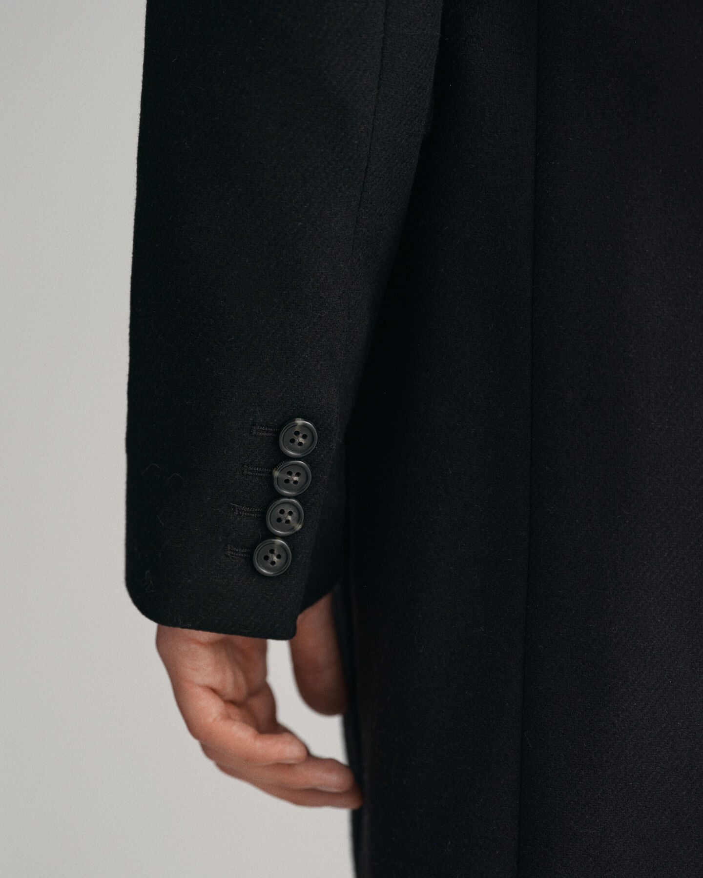 Tailored Fit Klassischer Woll Topcoat