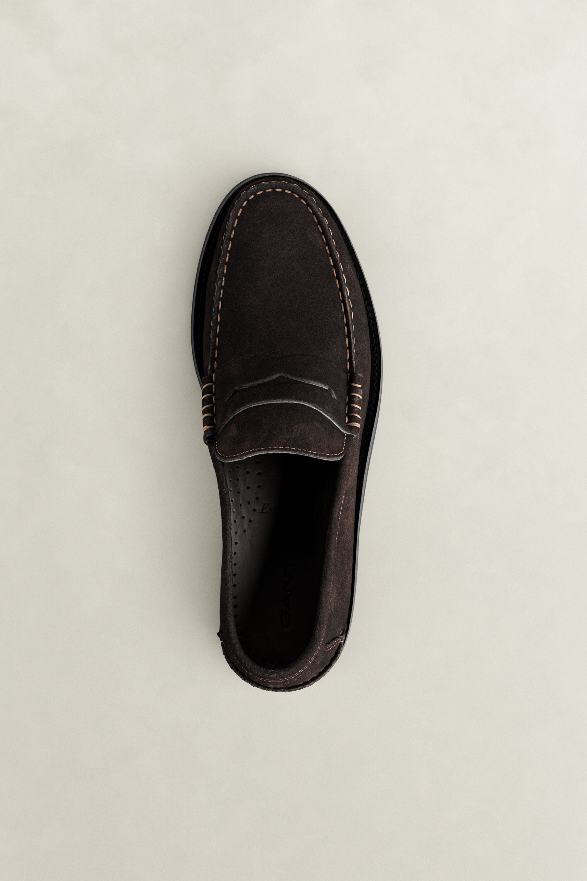 Lenkoxx Loafer aus Veloursleder — WEATHERED BROWN