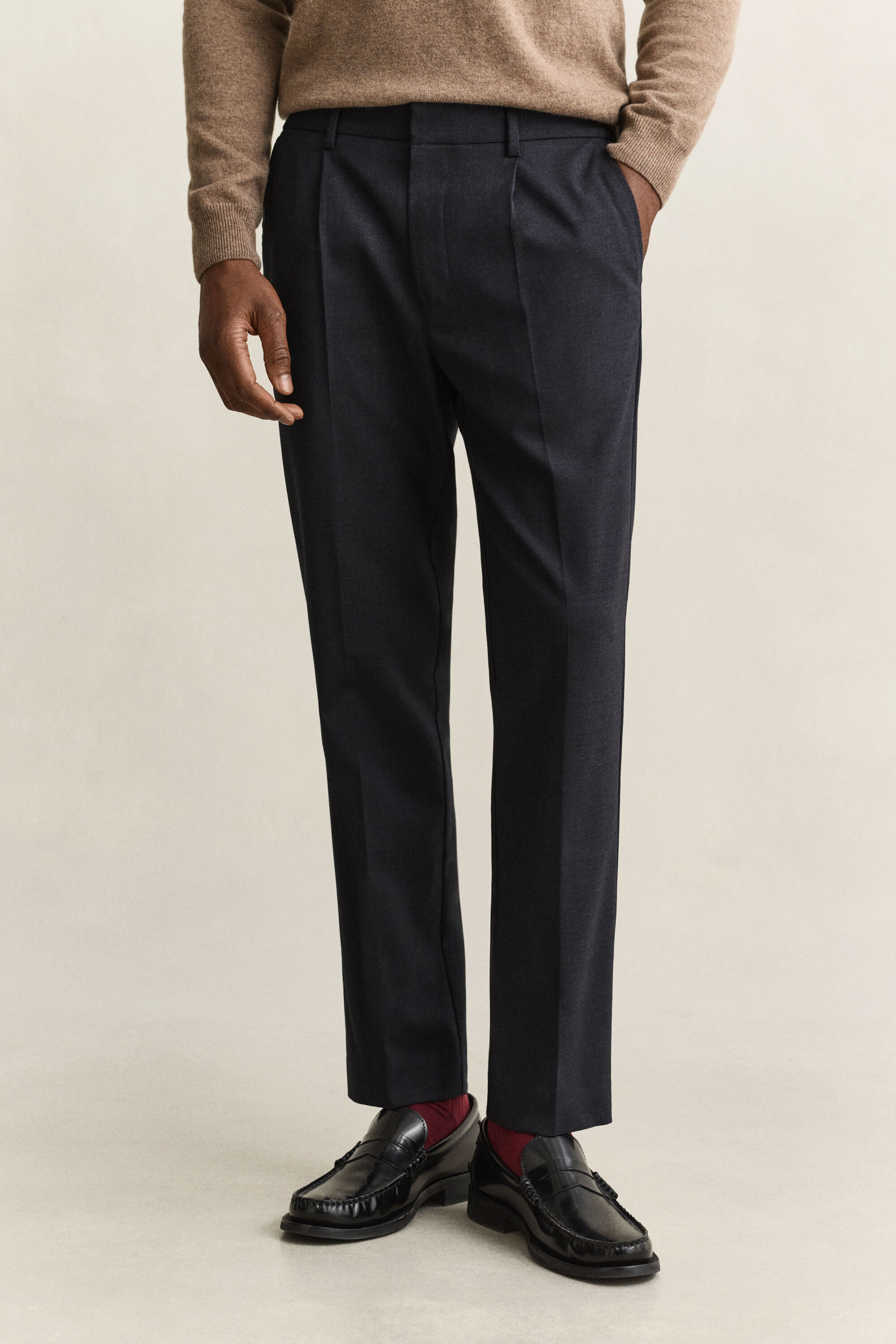 Wollhose im Tapered Fit
