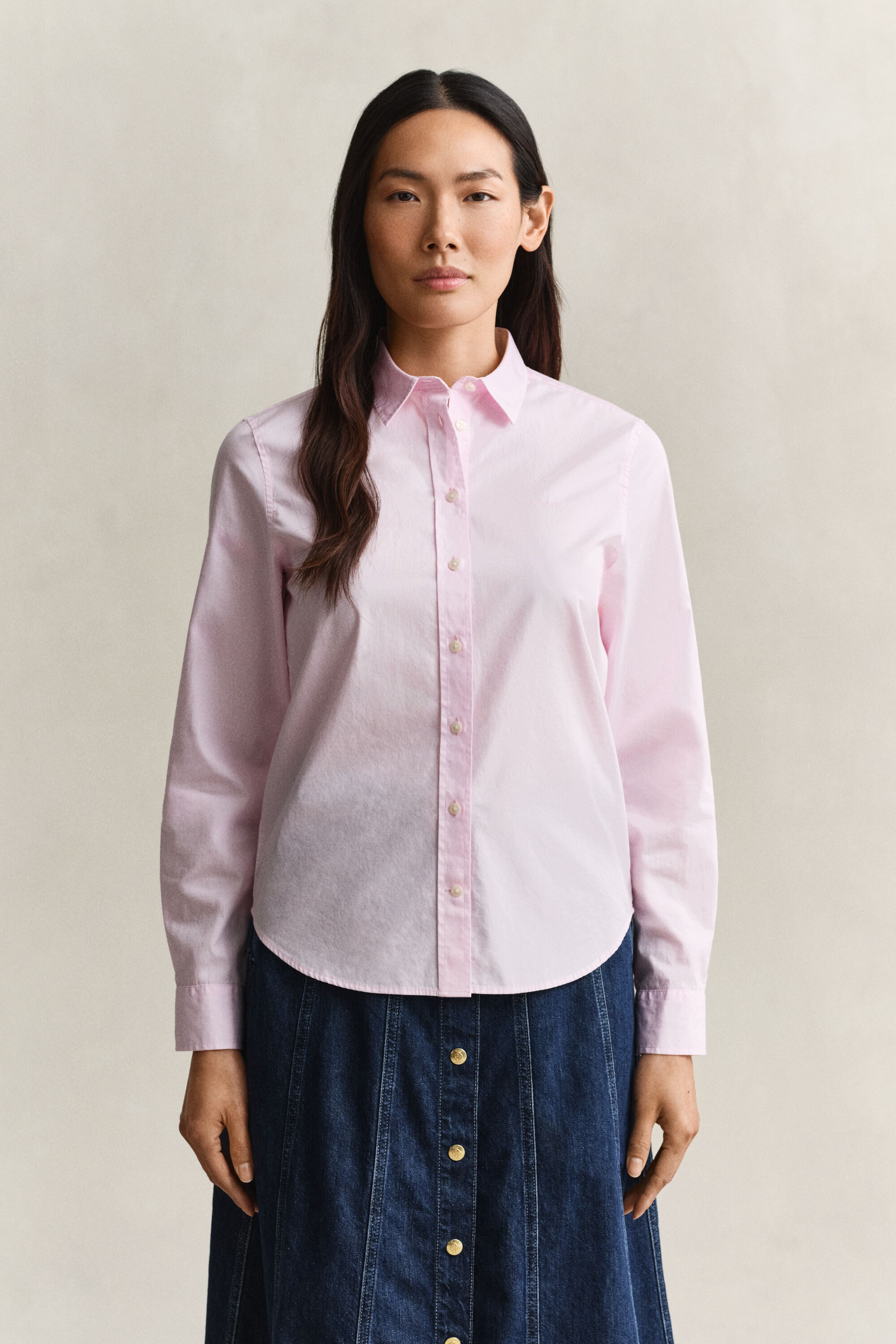 Regular Fit Classic Popeline Bluse
