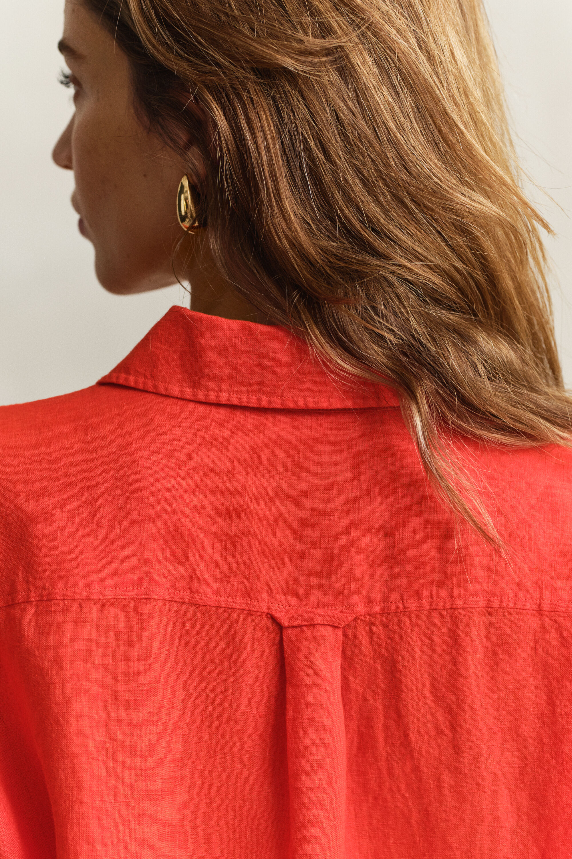 Relaxed Fit Leinen Bluse