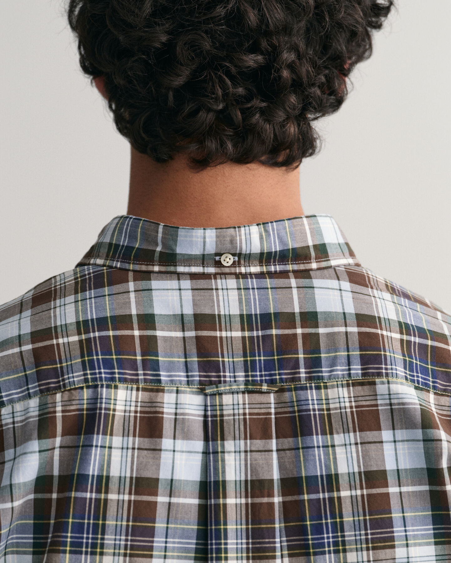 Regular Fit Popeline Hemd mit mittelgro&szlig;em Karo