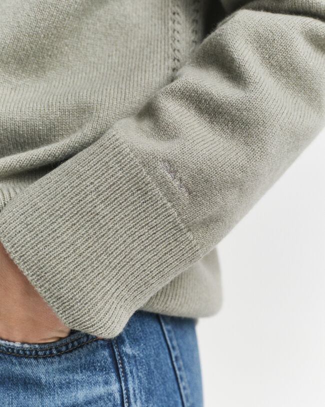 Strickjacke aus Wolle mit Kaschmiranteil