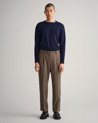 Anzughose mit Hahnentrittmuster