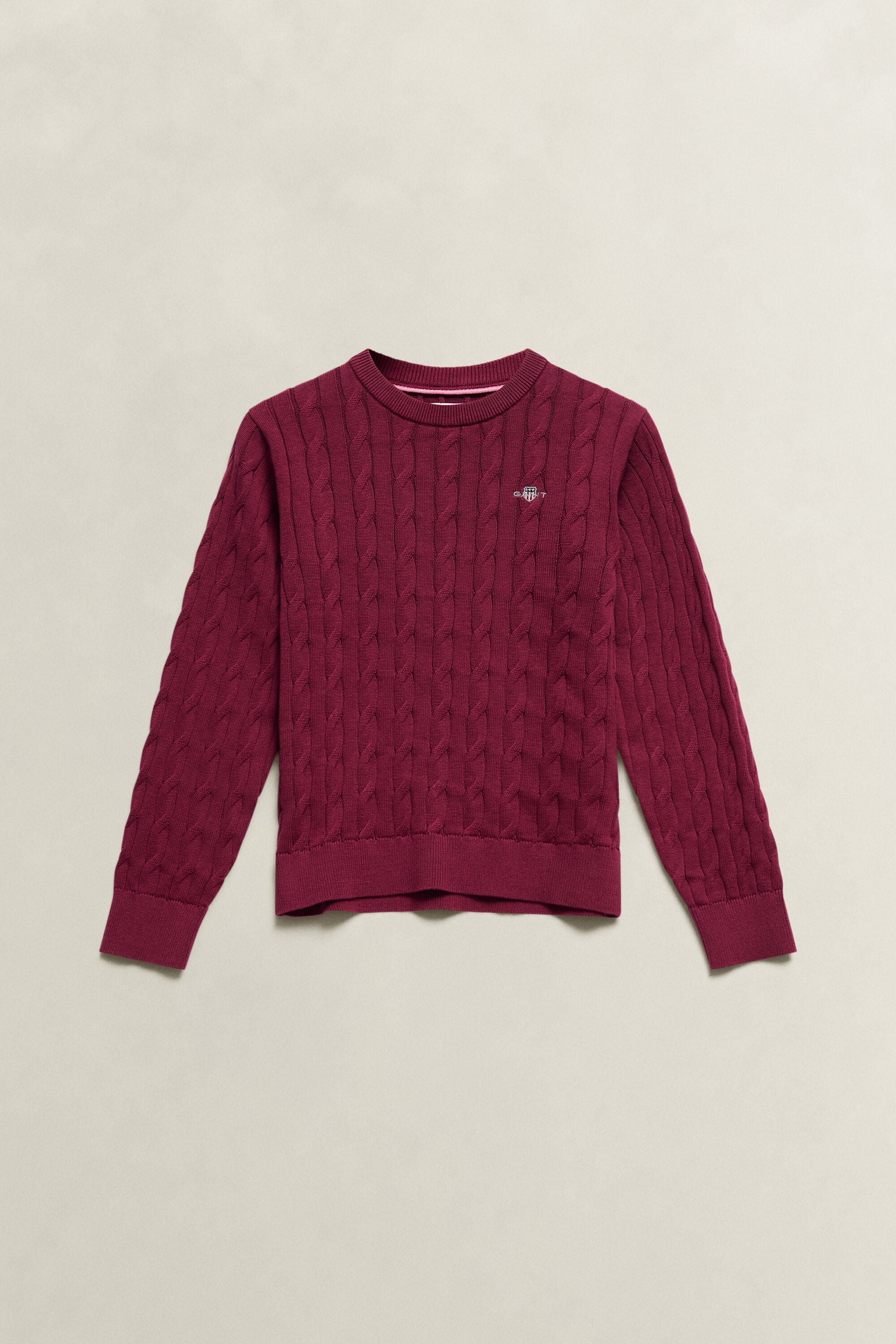 Girls Shield Pullover mit Zopfstrickmuster