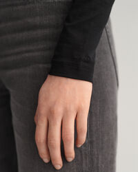 Lang&auml;rmliger Jersey Rollkragenpullover