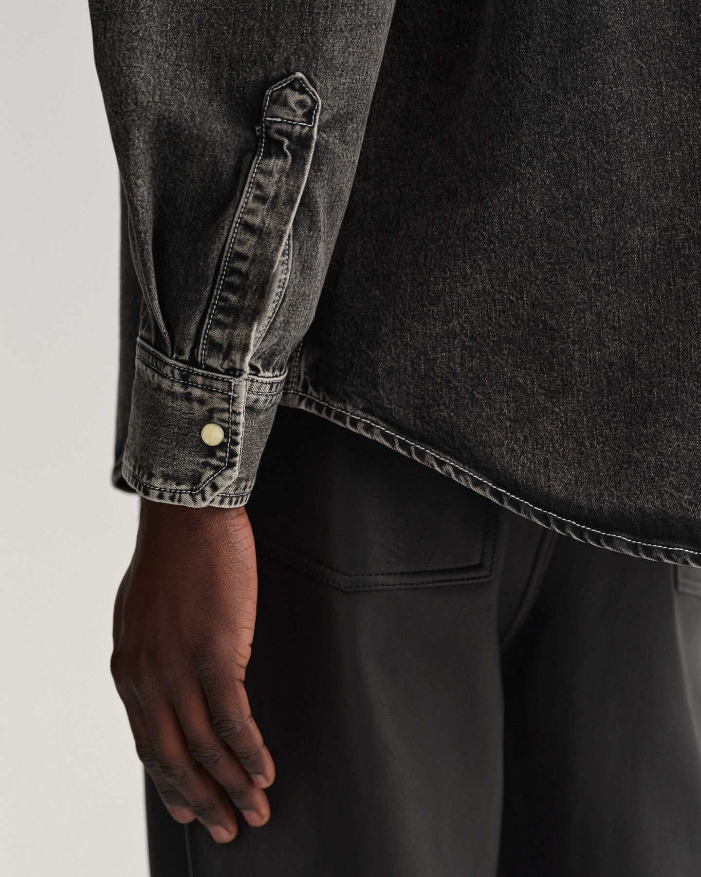 Oversized Jeanshemd mit Waschung